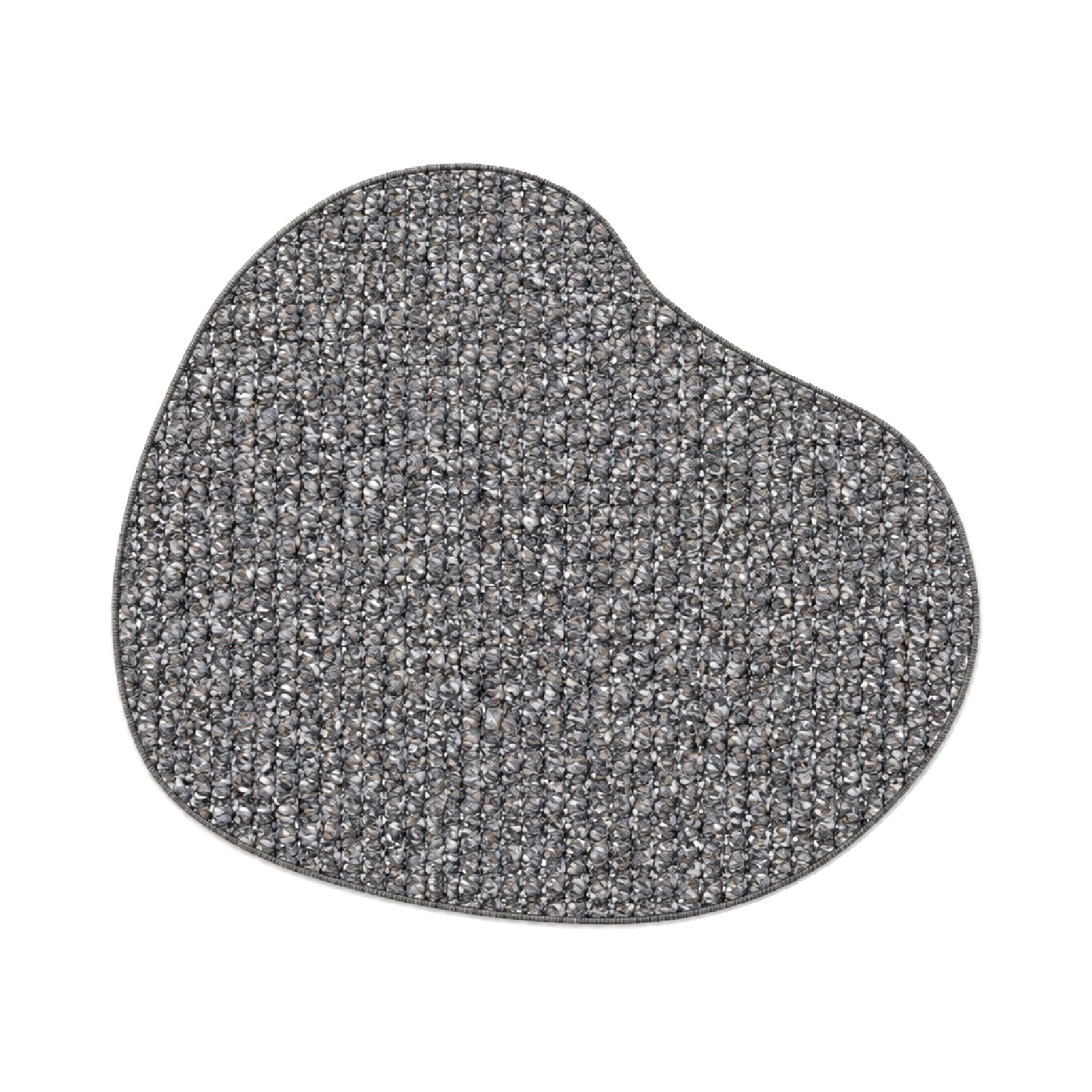 Vloerkleed Xilento Pebble Charcoal | Organisch ø 200 cm