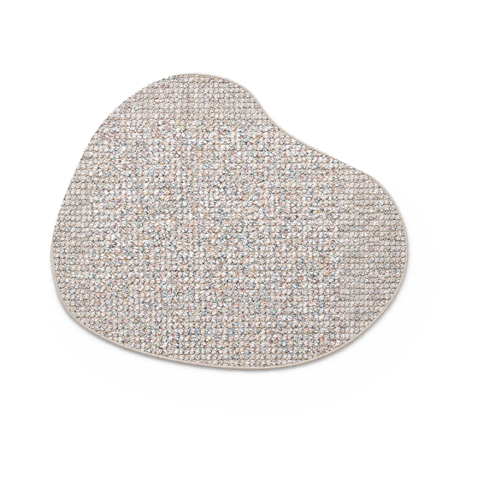 Vloerkleed Xilento Pebble Twist Cream | Organisch ø 200 cm