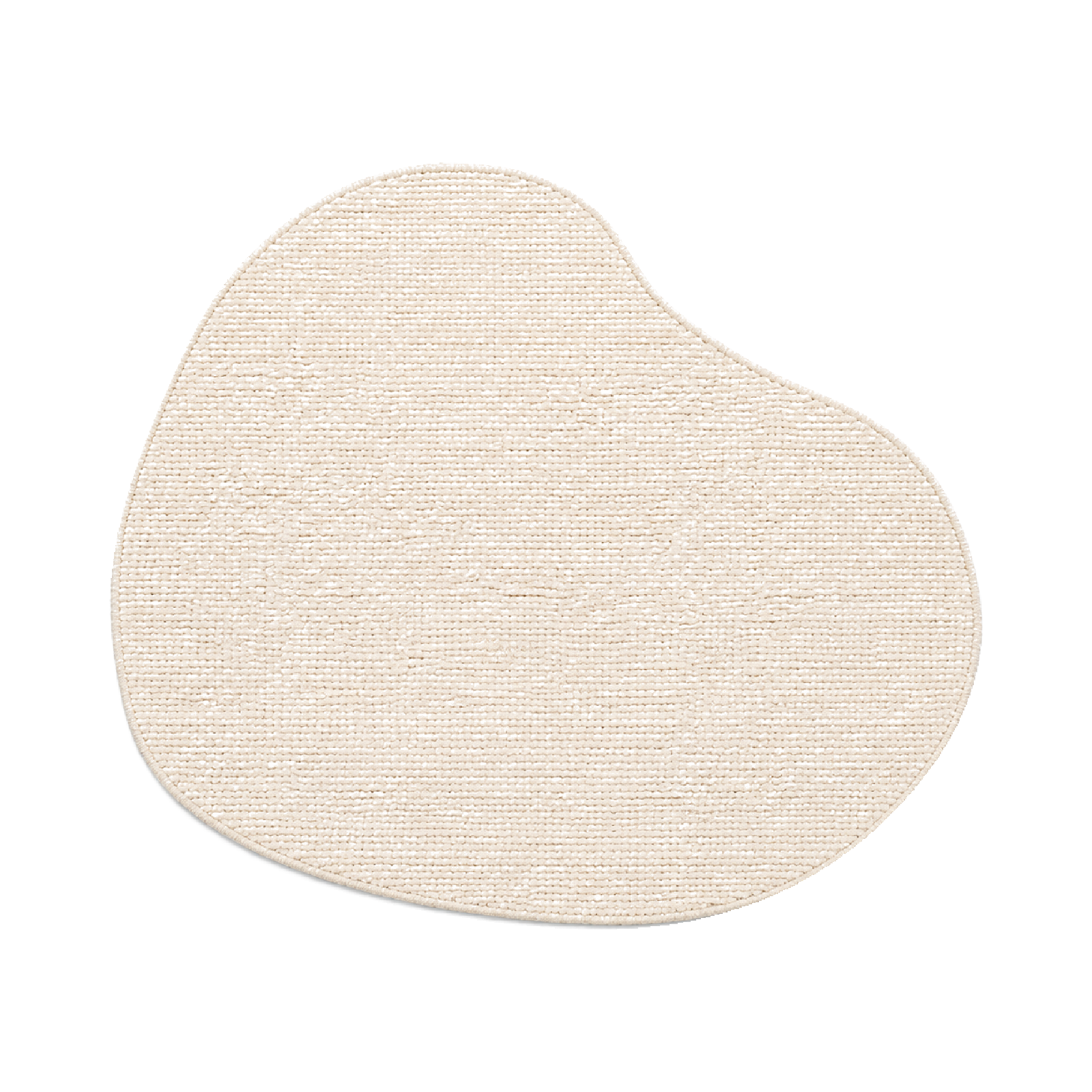 Vloerkleed Xilento Pure Loop Creme | Organisch ø 200 cm