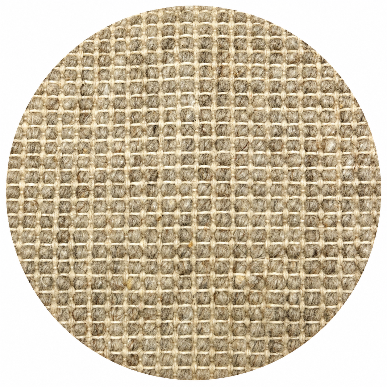 Rond Vloerkleed Xilento Woolly Beige