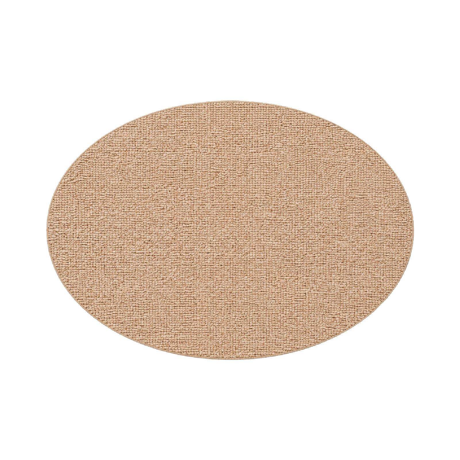 Vloerkleed Xilento Pure Loop Beige | Elips 200 x 300 cm