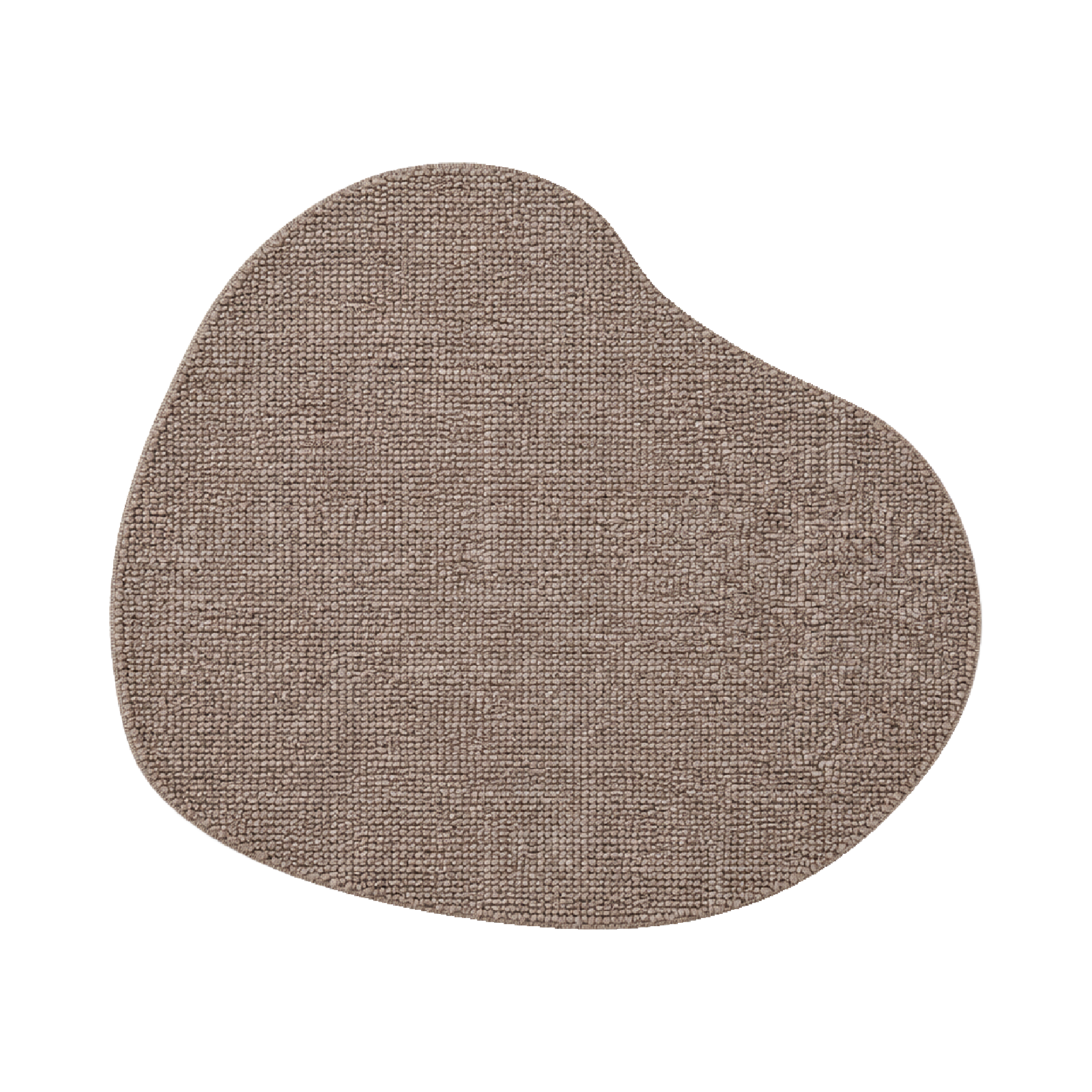 Vloerkleed Xilento Pure Loop Taupe | Organisch ø 200 cm