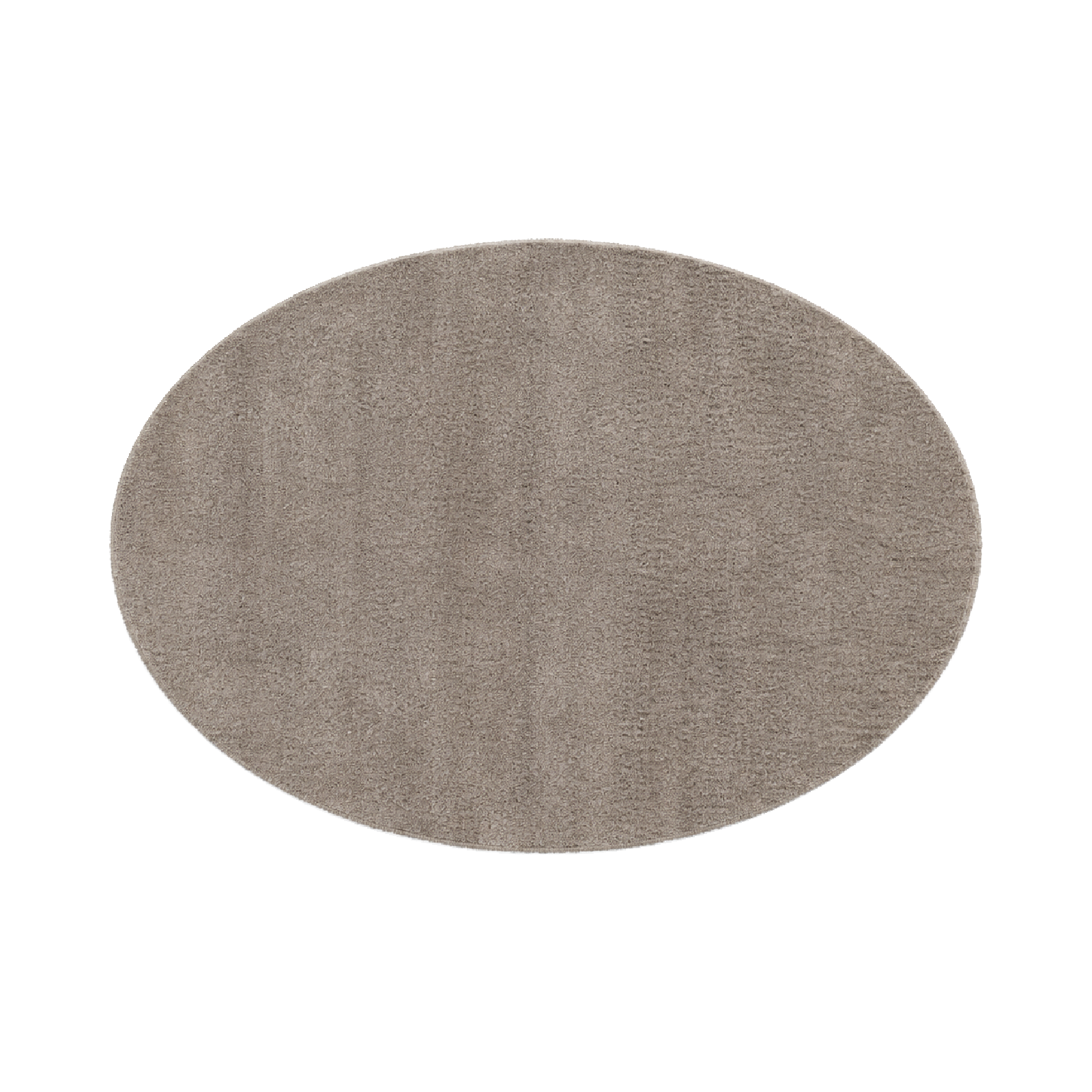 Vloerkleed Xilento Wassy Taupe Grijs | Elips 170 x 230 cm